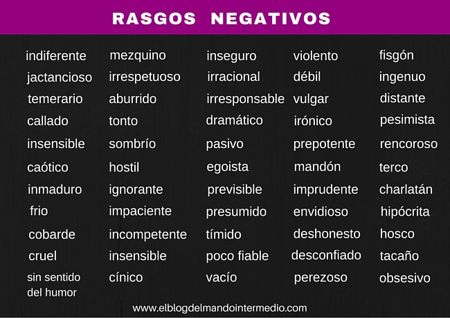 RASGOS-NEGATIVOS